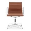 Aluminium Chair EA 107Aluminium Chair EA 107, verchroomd, cognac, niet draaibaar