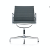 Aluminium Chair EA 107Aluminium Chair EA 107, verchroomd, cognac, niet draaibaar