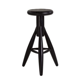 Rocket Bar Stool zwartRocket Bar Stool, zwart gelakt eiken zithoogte 73 cm