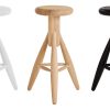 Rocket Bar Stool zwartRocket Bar Stool, zwart gelakt eiken zithoogte 73 cm