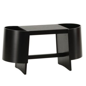 Kiulu Bench 1-zitbankKiulu Bench 1-zitbank berken zwart gelakt B 88 x D 36 x H 46 cm zithoogte 45 cm