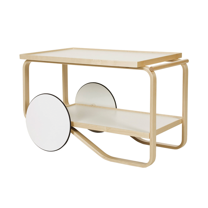 Tea Trolley 901Artek T901 Thee trolley 901 HPL wit