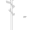 Clothes Tree 160Artek, 160 Clothes Tree 160 zwart/zwart