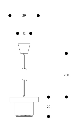 A201 HanglampA201 Hanglamp wit/messing