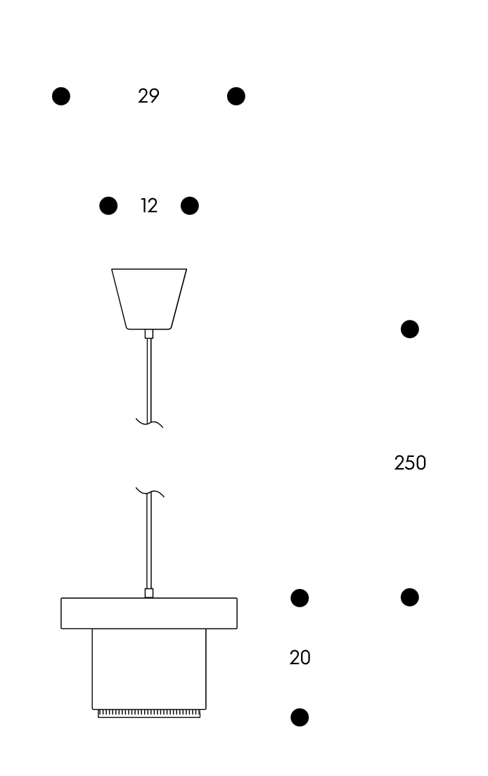 A201 HanglampA201 Hanglamp wit/messing