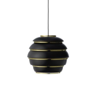 A331 hanglamp"Beehive"A331 Hanglamp zwart/messing