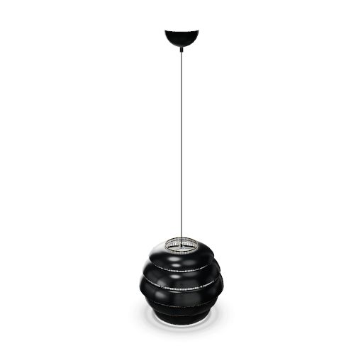 A331 hanglamp"Beehive"A331 Hanglamp zwart/messing