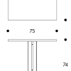 REB011, Kaari TableArtek REB011 Kaari Tafel 75x75cm