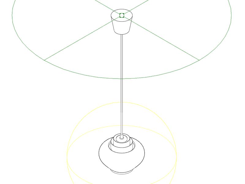 A333 HanglampA333 A333 Hanglamp wit/mess EU
