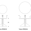 REB 003 Kaari TableArtek REB003 Kaari Tafel rond ø80cm