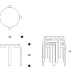Children's Stool NE60Artek NE60 Kruk NE60