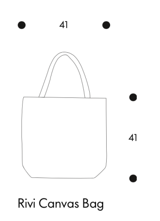 Rivi Canvas BagArtek REB RIVI Canvas tas wit/Blauw