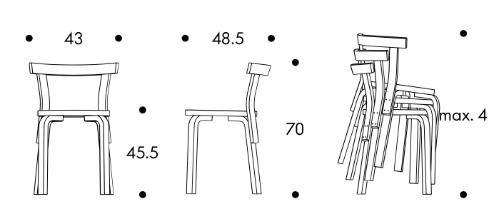 Chair 68Artek, C68 Chair 68