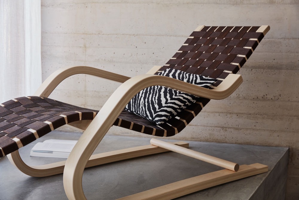 Lounge Chair 43Artek, Lounge Chair 43 naturel/zwart