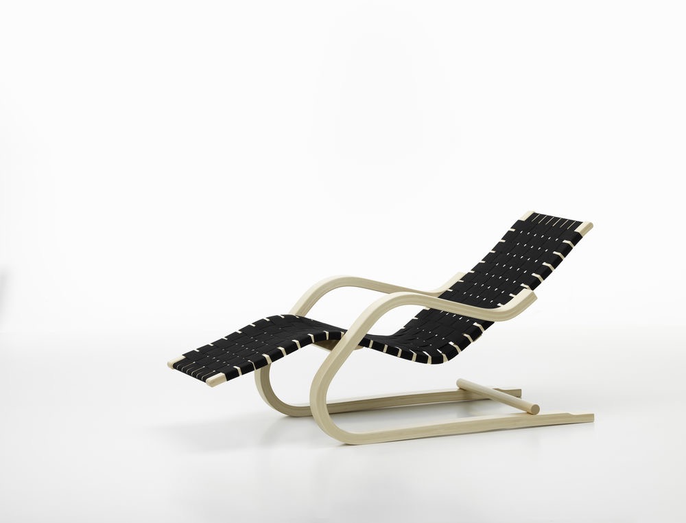 Lounge Chair 43Artek, Lounge Chair 43 naturel/zwart
