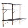 REB 010 Kaari Shelf with deskREB 010 Kaari Shelf met bureau