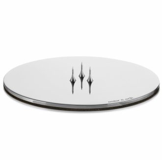 Candle plate Candle plate - shiny silver
