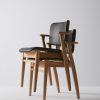 Domus Chair Artek - Domus Chair beklede zit & rug, zwart