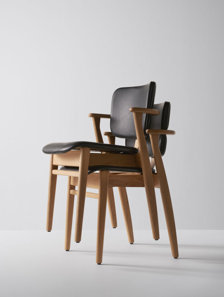Domus Chair Artek - Domus Chair beklede zit & rug, zwart