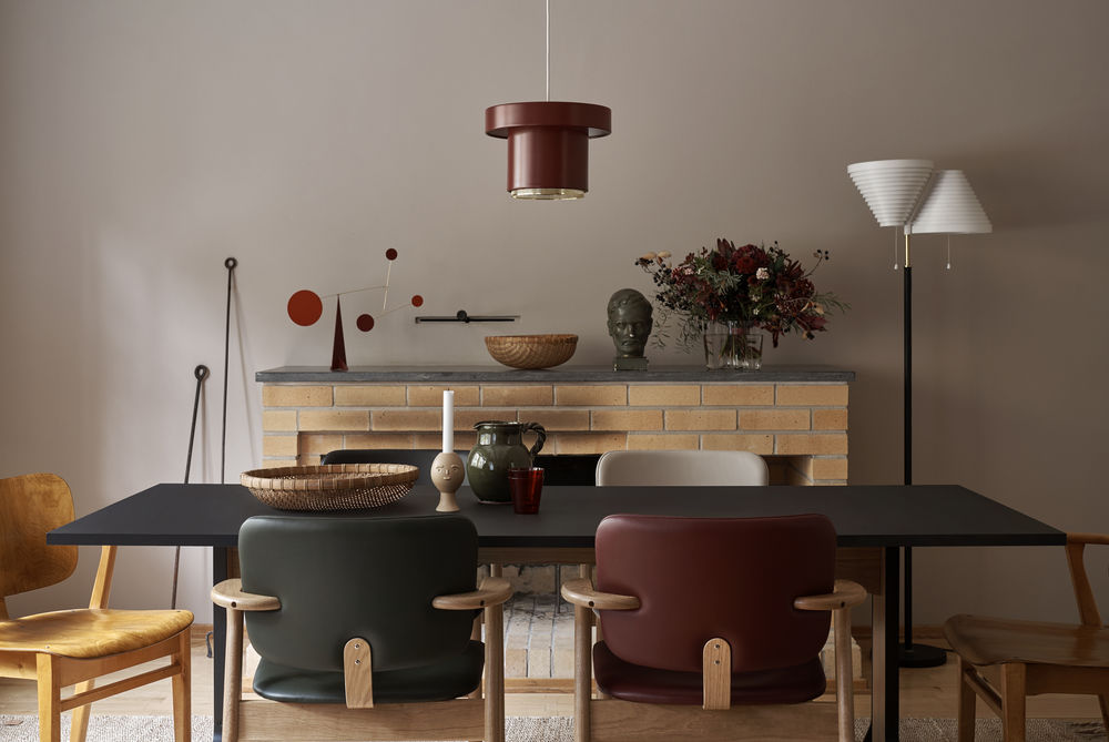 Domus Chair Artek - Domus Chair beklede zit & rug, zwart