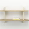 Rayonnage MuralRay.Mural - Blanc Colombe - Natural oak