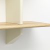 Rayonnage MuralRay.Mural - Blanc Colombe - Natural oak