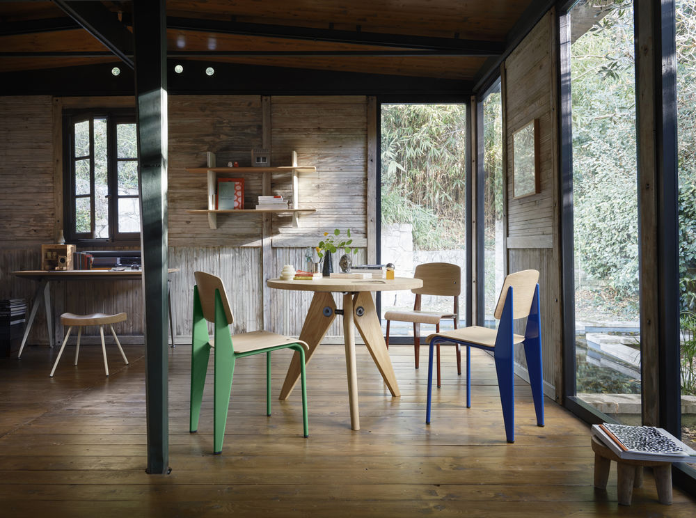 Rayonnage MuralRay.Mural - Blanc Colombe - Natural oak