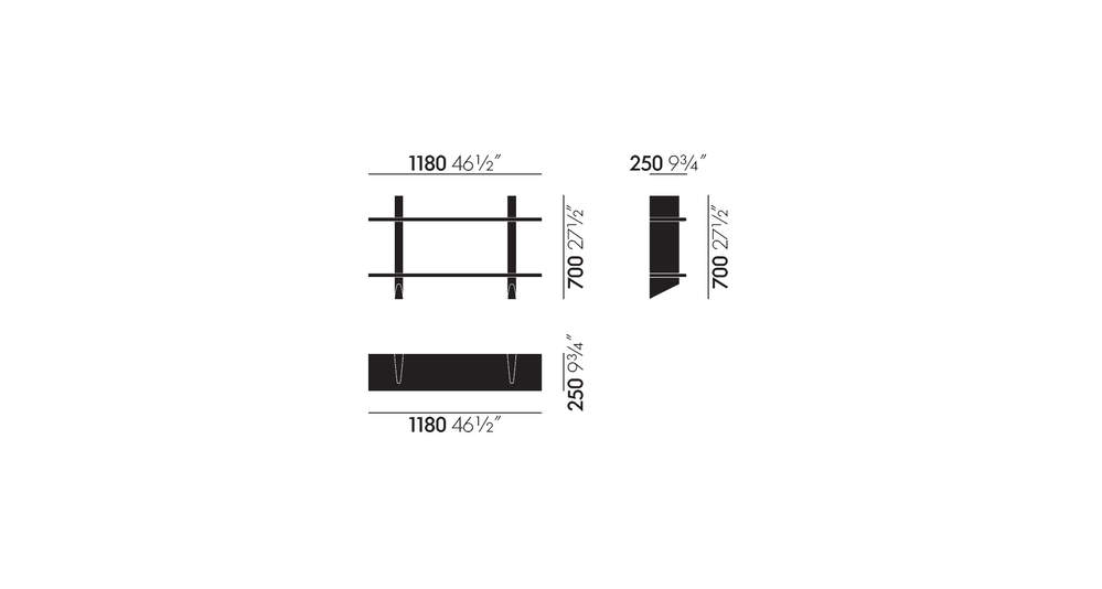 Rayonnage MuralRay.Mural - Blanc Colombe - Natural oak