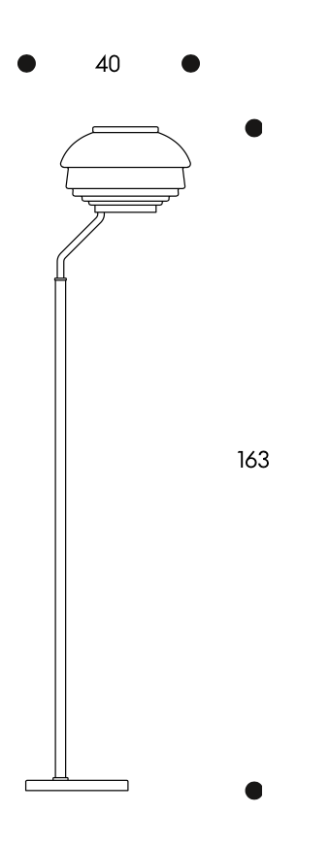 A808 Staande lampStaande lampA808 brass EU