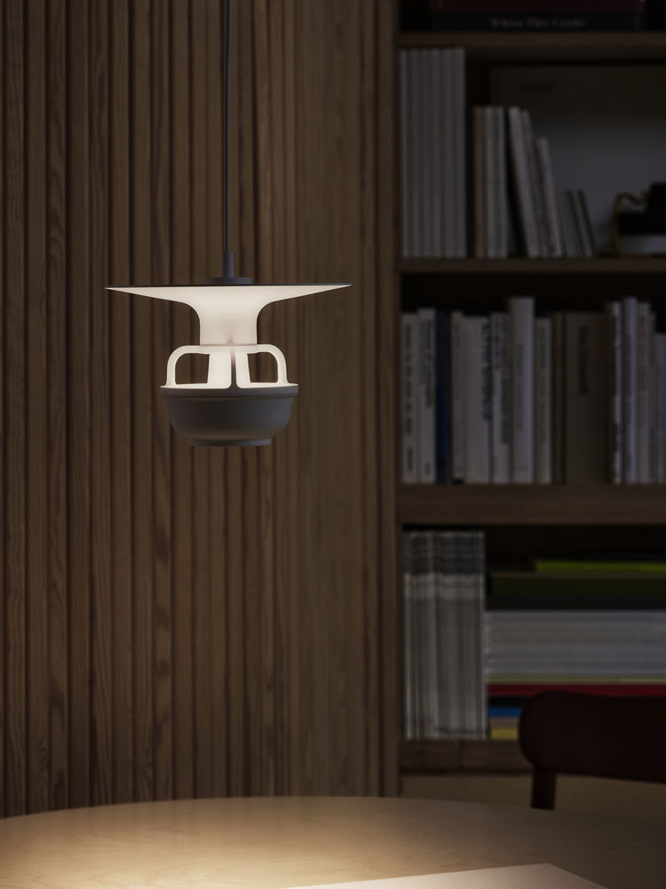 Kori Pendant LightKori Pendant Light schijfvormige kap,wit