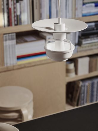 Kori Pendant LightKori Pendant Light schijfvormige kap,wit