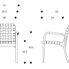 A45 Armchair 45A45 Armstoel 45