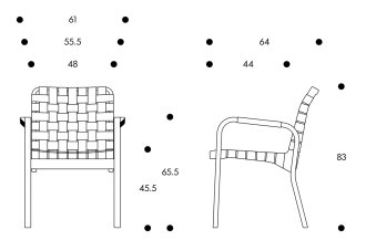 A45 Armchair 45A45 Armstoel 45
