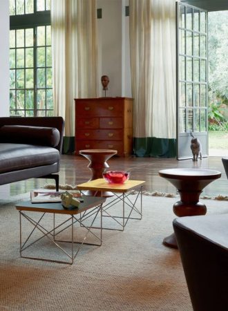 Occasional Table LTRLTR Table bladgoud/ond. basic dark