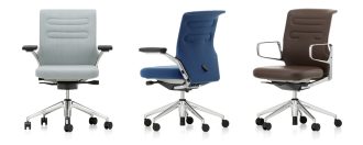 AC 5 Work Lowback met verstelbare lende AC 5 Work Lowback met verstelbare lendesteun, gepolijst, sierra grey/nero