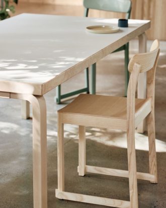 Table 83, rectangular tabletopTB83 Artek Tafel 83 berken 74cm