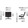 Lobby Chair ES 104Lobby Chair - Nero, Chroom