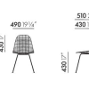 Wire Chair DKXDKX stoel - zit en onderstel wit 04 poedercoating