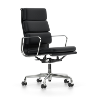 Soft Pad EA 219Eames Soft Pad EA219 bureelstoel, leder zwart