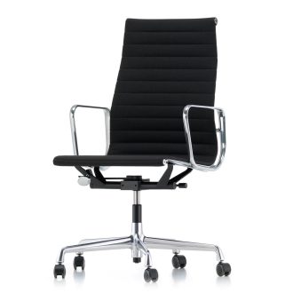 Aluminium Chair EA 119EA 119 - leder nero - chrome