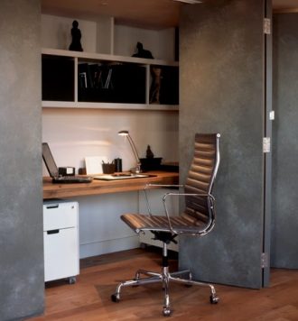 Aluminium Chair EA 119EA 119 - leder nero - chrome