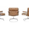 ES 108 Lobby ChairES 108 Lobby Chair, verchroomd, cognac, viltglijders