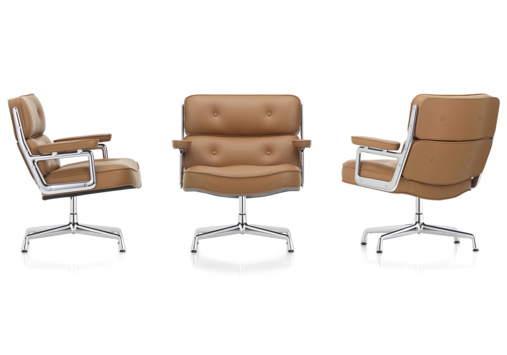 ES 108 Lobby ChairES 108 Lobby Chair, verchroomd, cognac, viltglijders