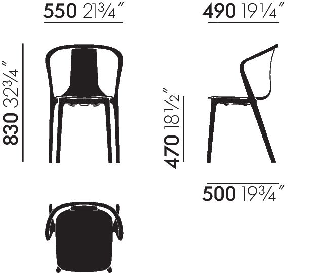 Belleville Armchair Belleville Armchair, sea blue