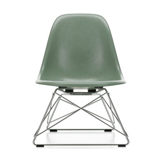 Eames Fiberglass Chair (LSR)LSR Fiberglass - sea foam green - chrome