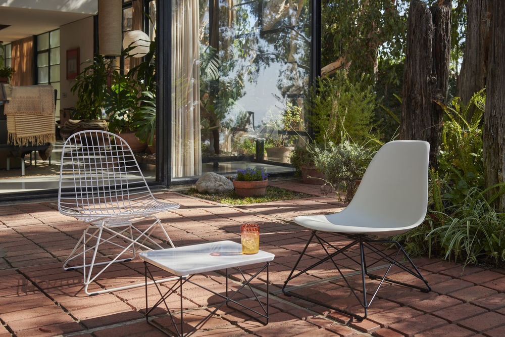 Eames Fiberglass Chair (LSR)LSR Fiberglass - sea foam green - chrome