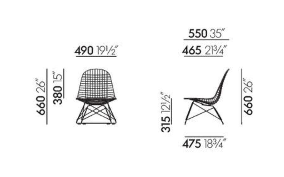 Wire Chair LKRLKR Wire Chair - chrome