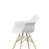 Eames Plastic Armchair RE (DAW)DAW Plastic Armchair RE - cotton white, goudkleurige esdoorn