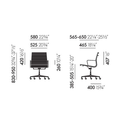 Aluminium Chair EA 117EA117 - hopsak nude/ivory - chrome