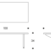 REB 006 Kaari Console Artek REB006 Kaari Console 100x45cm